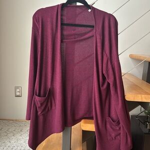 Cozy Maroon cardigan